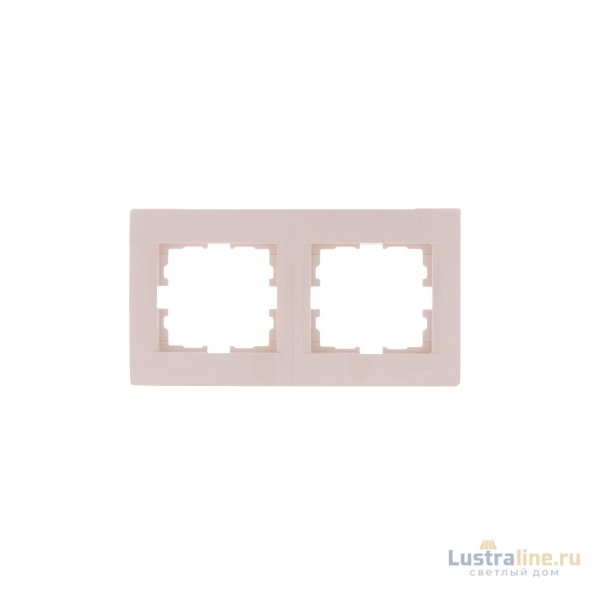 Рамка 2-местная горизонтальная Lezard Karina 707-0300-147