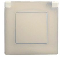 Рамка 1-постовая Legrand Etika с защитной крышкой слоновая кость 672560