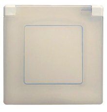 Рамка 1-постовая Legrand Etika с защитной крышкой слоновая кость 672560
