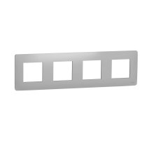 Рамка 4-постовая Schneider Electric Unica New NU200830
