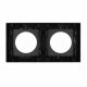 Рамка стеклянная на 2 поста Arlight FRM-GLARE-GC-2-BK 043836