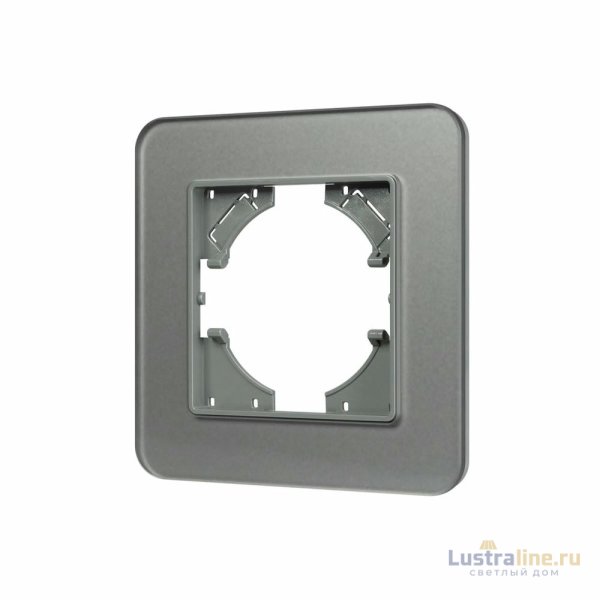 Рамка стеклянная на 1 пост Arlight FRM-OMALI-SFGS-1-GR 049677