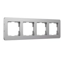 Рамка на 4 поста Werkel Platinum алюминий 4690389184505 W0042606