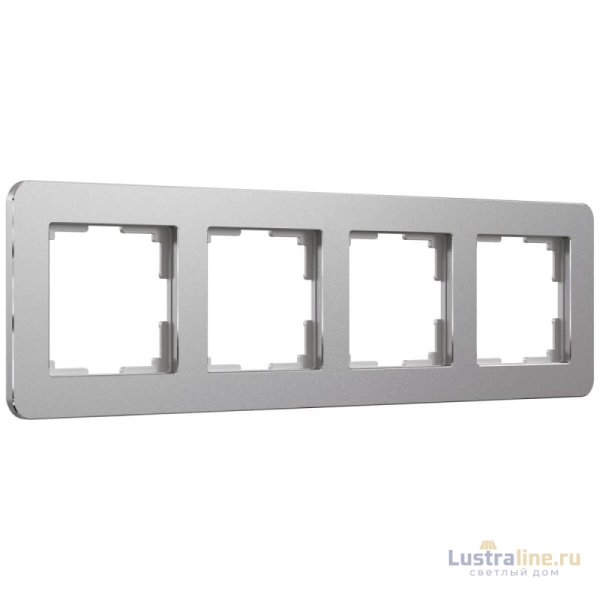 Рамка на 4 поста Werkel Platinum алюминий 4690389184505 W0042606