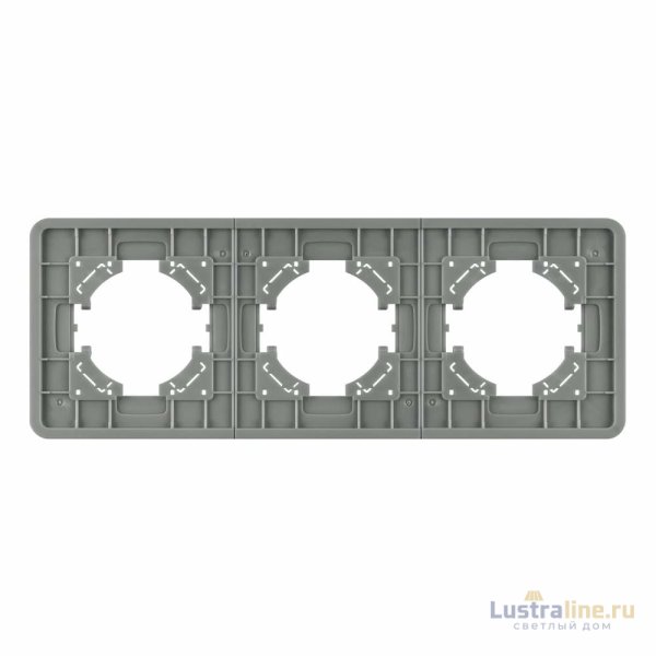 Рамка на 3 поста стеклянная Arlight FRM-OMALI-SFGS-3-GR 049714