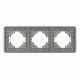 Рамка на 3 поста стеклянная Arlight FRM-OMALI-SFGS-3-GR 049714