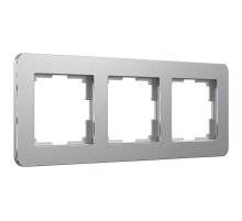 Рамка на 3 поста Werkel Platinum алюминий 4690389184475 W0032606
