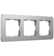 Рамка на 3 поста Werkel Platinum алюминий 4690389184475 W0032606