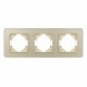 Рамка на 3 поста стеклянная Arlight FRM-OMALI-SFGS-3-GD 049715