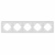 Рамка на 5 постов алюминиевая Arlight FRM-AKIRY-AL-5-SR 049734