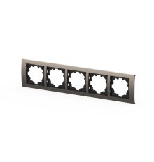 Рамка пятиместная ELBI Zena Platin 500-073000-250
