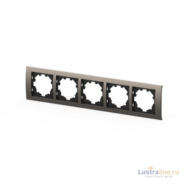 Рамка пятиместная ELBI Zena Platin 500-073000-250