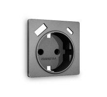 Лицевая панель для розетки с/з со шторками 2USB A+C Ambrella Volt Alfa AP6600