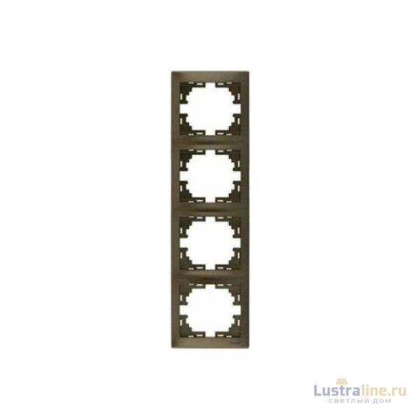 Рамка 4-местная вертикальная Lezard Rain 703-3131-154