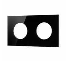 Рамка стеклянная на 2 поста Arlight FRM-GLARE-GC-2-BK 043836