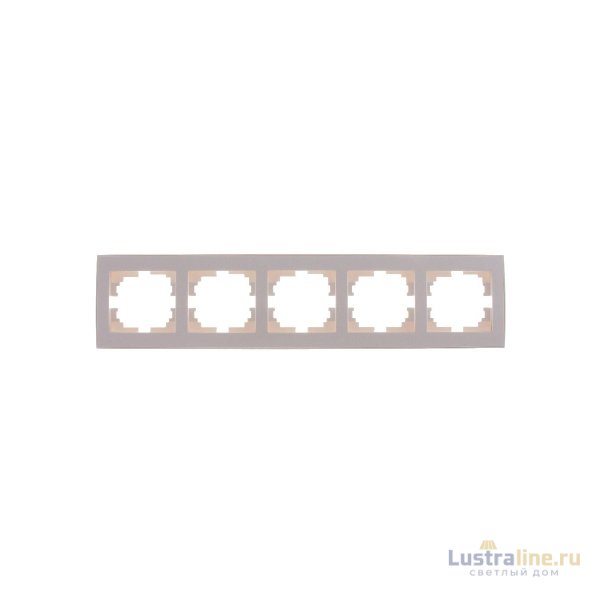 Рамка 5-местная горизонтальная Lezard Rain 703-3030-150