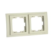 Рамка на 2 поста Mono Electric Larissa крем 103-171700-161 Рамка на 2 поста Mono Electric Larissa крем 103-171700-161