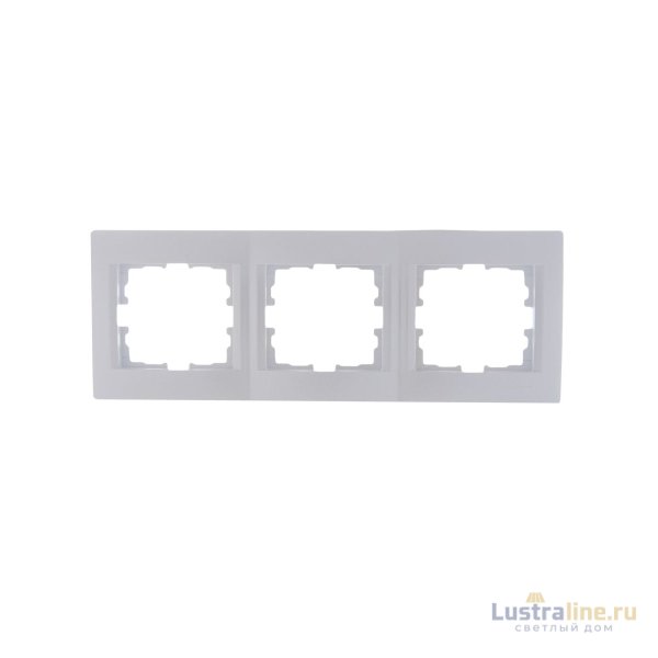 Рамка 3-местная горизонтальная Lezard Karina 707-3000-148