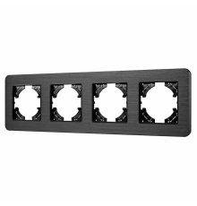Рамка на 4 поста алюминиевая Arlight FRM-AKIRY-AL-4-BK 049732