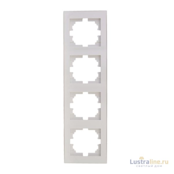 Рамка 4-местная вертикальная Lezard Rain 703-0202-154