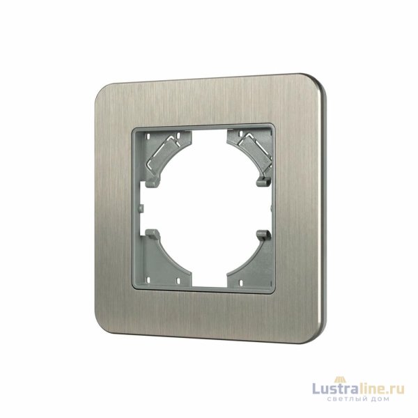 Рамка алюминиевая на 1 пост Arlight FRM-AKIRY-AL-1-SR 049680