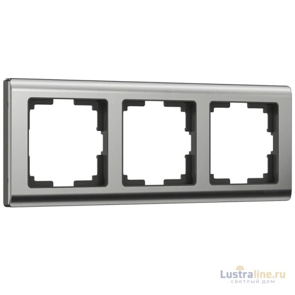 Рамка на 3 поста Werkel Metallic глянцевый никель W0031602 4690389159053
