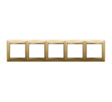 Рамка 5-постовая Legrand Valena матовое золото 770305