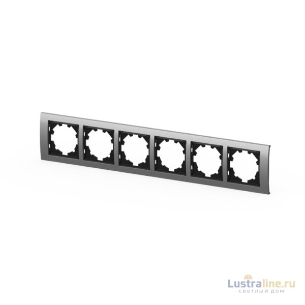 Рамка шестиместная ELBI Zena Platin 500-073600-252
