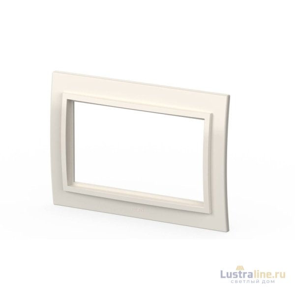 Рамка для двухместной розетки без заземления ELBI Zena 608-010200-908