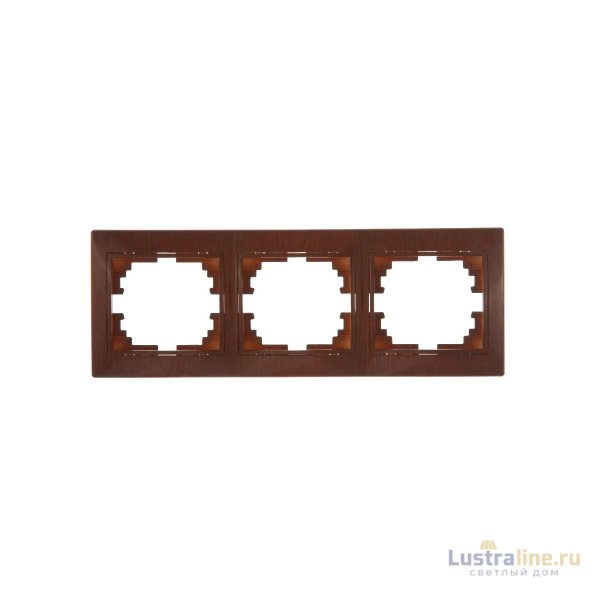 Рамка 3-местная горизонтальная Lezard Mira 701-0801-148