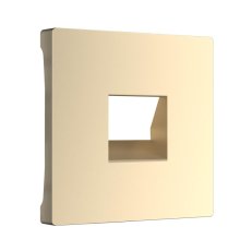 Лицевая панель Werkel розетки RJ45 и RJ11 глянцевый никель WL02-RJ-CP 4690389100406
