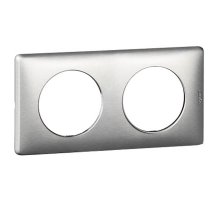 Рамка 2-постовая Legrand Celiane титан 068902