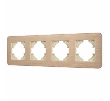 Рамка на 4 поста алюминиевая Arlight FRM-AKIRY-AL-4-GD 049733