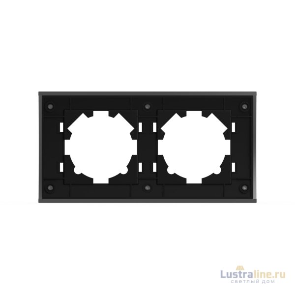 Рамка двухместная ELBI Zena Platin 500-073100-226
