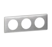 Рамка 3-постовая Legrand Celiane алюминий 068923