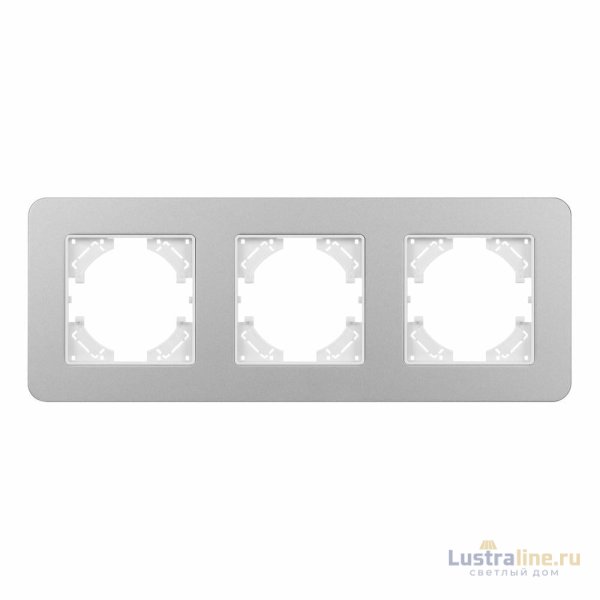 Рамка на 3 поста алюминиевая Arlight FRM-AKIRY-SFAL-3-SR 049740