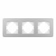 Рамка на 3 поста алюминиевая Arlight FRM-AKIRY-SFAL-3-SR 049740