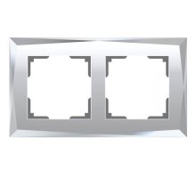 Рамка на 2 поста Werkel Diamant зеркальный W0021220 4690389158827