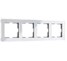 Рамка на 4 поста Werkel Acrylic белый 4690389190520 W0042701 a062131