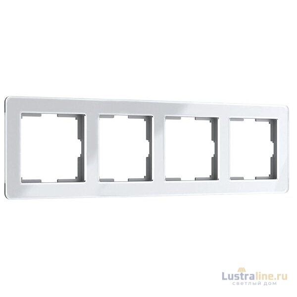 Рамка на 4 поста Werkel Acrylic белый 4690389190520 W0042701 a062131