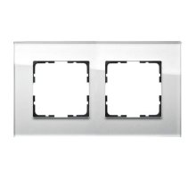 Рамка Jasmart G-Glass 2-постовая G1002GW