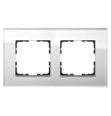 Рамка Jasmart G-Glass 2-постовая G1002GW