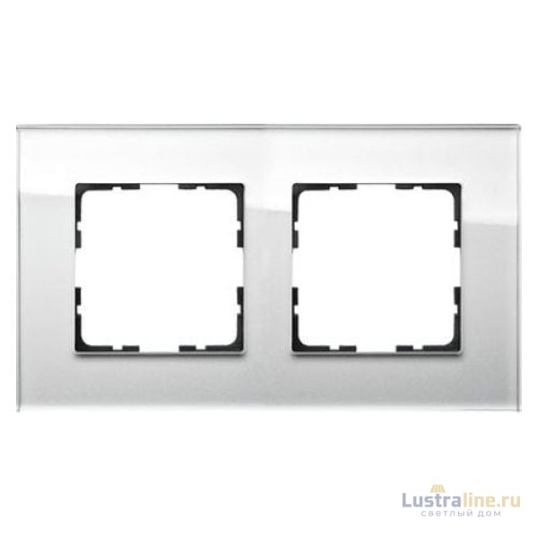 Рамка Jasmart G-Glass 2-постовая G1002GW