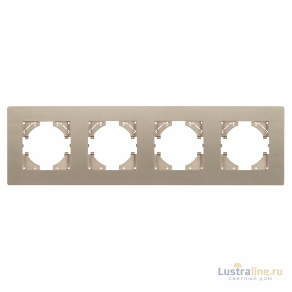 Рамка на 4 поста пластиковая Arlight FRM-PERIO-PL-4-GD 049761