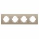 Рамка на 4 поста пластиковая Arlight FRM-PERIO-PL-4-GD 049761