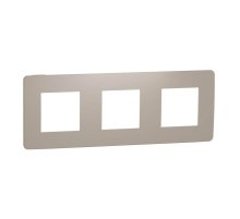 Рамка 3-постовая Schneider Electric Unica New NU280627