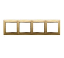 Рамка 4-постовая Legrand Valena матовое золото 770304