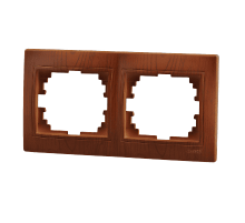 Рамка 2-местная горизонтальная Lezard Mira 701-0801-147