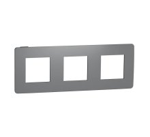 Рамка 3-постовая Schneider Electric Unica New NU280622