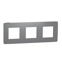Рамка 3-постовая Schneider Electric Unica New NU280622